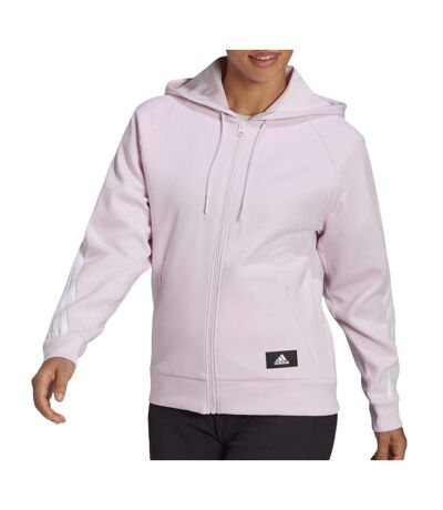 Sweat zippé Rose Femme Adidas HE1657