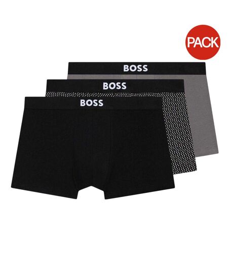 Lot De 3  Sous-vêtements Homme Noir Bleu Noir Boss