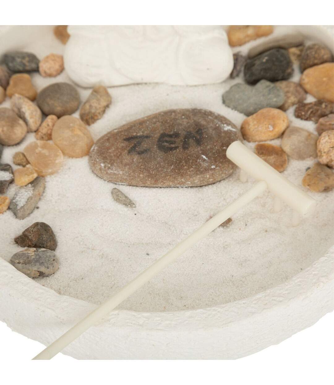 Jardin Zen Déco Wasila 18cm Blanc-2