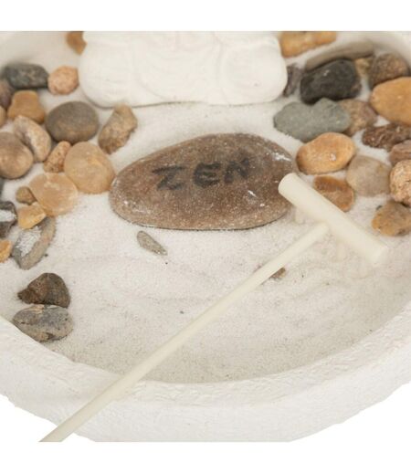 Jardin Zen Déco Wasila 18cm Blanc