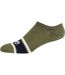 Pack Of 3  Unisex Adult Gerrard Lettering Ankle Socks  Blue Ecru Olive Lee-2