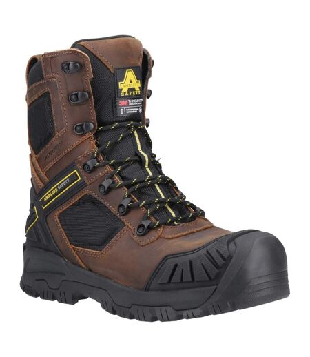 Amblers Mens Detonate Grain Leather Safety Boots (Brown) - UTFS10461