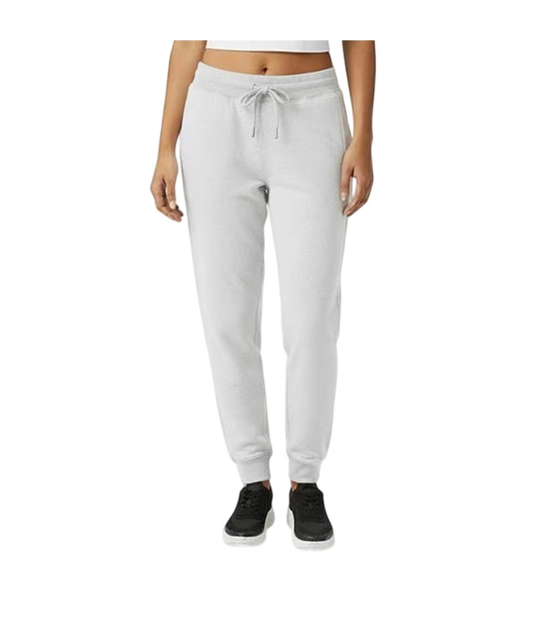 Womens/ladies Hunston Polycotton Joggers Light Heather Marl Jack Wills-2
