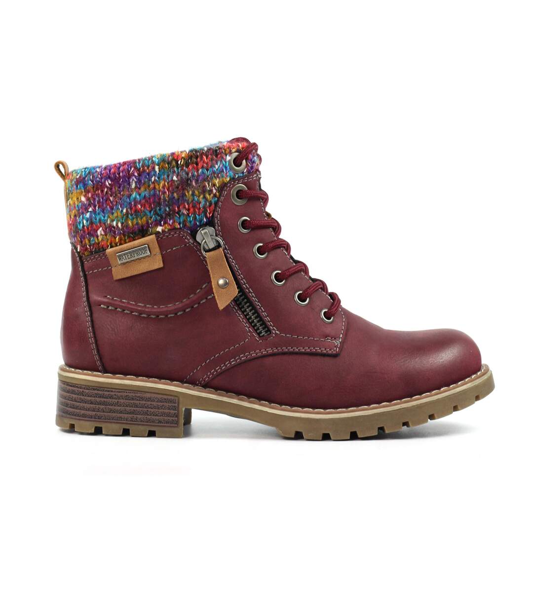 Bottines De Marche Tabasco Femme Bordeaux Lunar-1