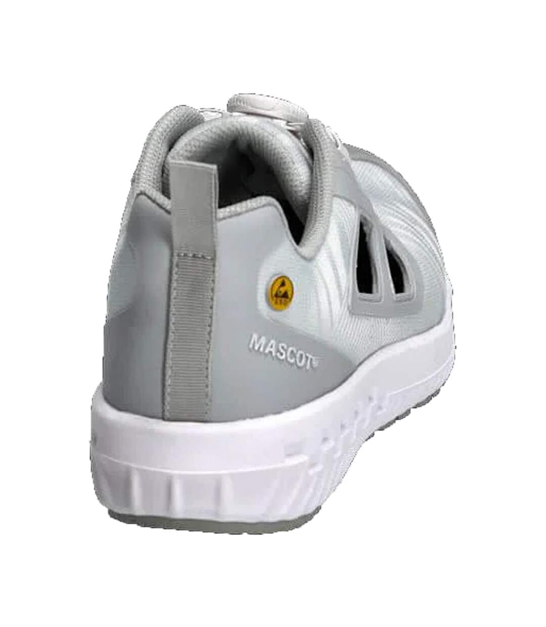 Mens Logo Safety Shoes White Light Grey Mascot-2
