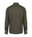 Mens linen long-sleeved shirt organic khaki Spasso-2