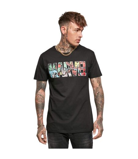 T-shirt Motif/style Avengers Logo Character Homme Noir MerchCode
