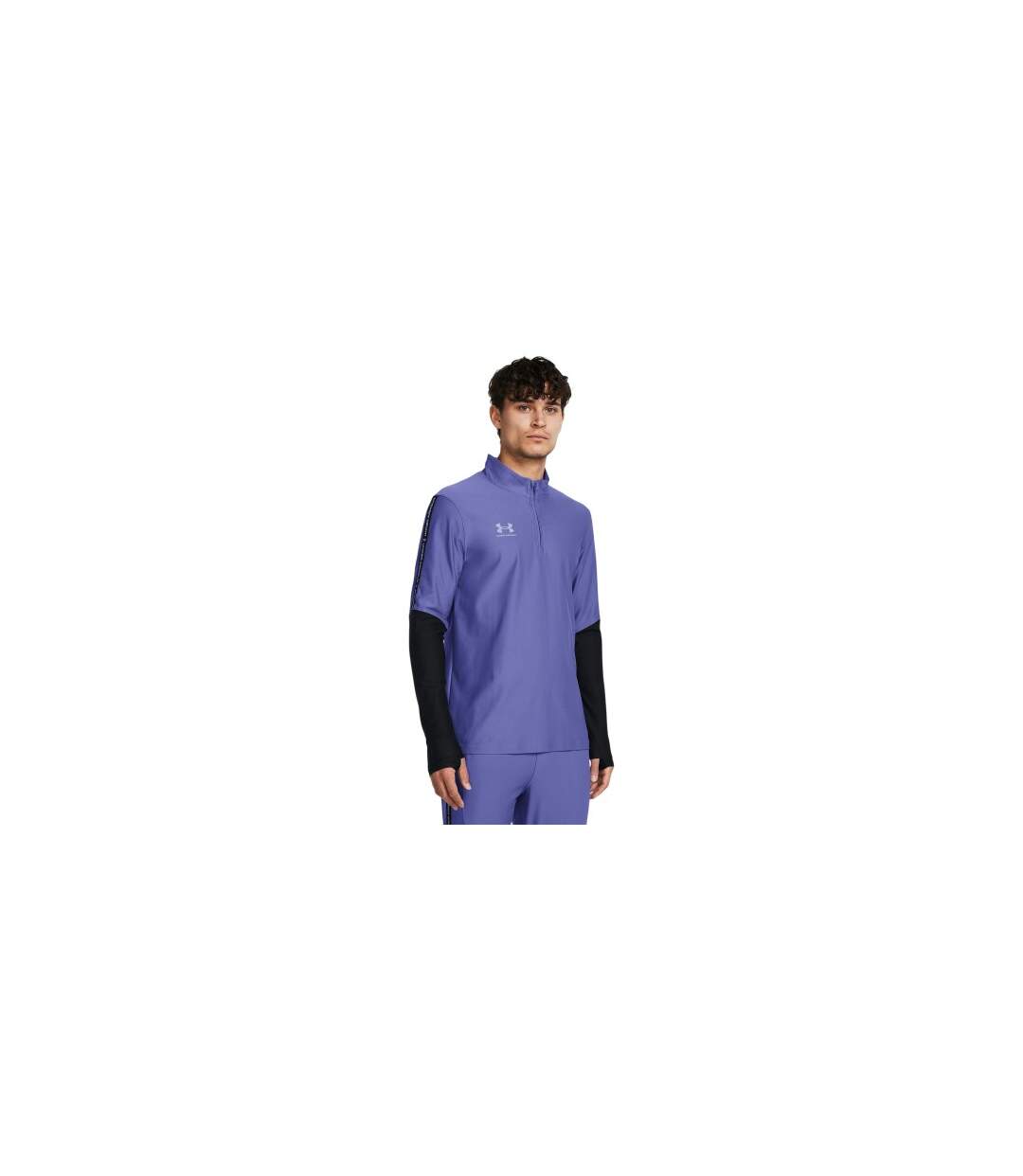Mens Tech 2.0 Contrast Long-sleeved T-shirt Blue Under Armour-1
