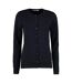 Cardigan À Col Rond Pour Femmes / Tricot Pour Dames Bleu Marine Kustom Kit-2