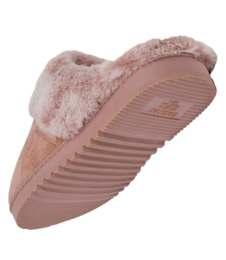 Isotoner Chaussons Mules femme suéfine, chauds