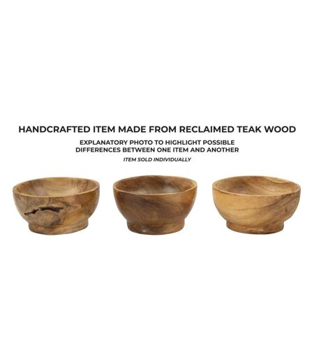 Vide-Poche en Teck Butot 15cm Naturel
