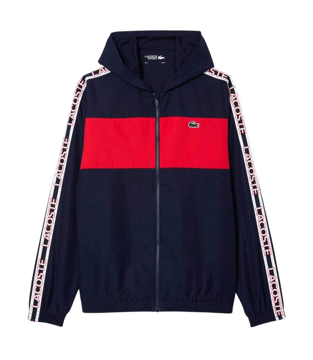 Mens Colour Block Logo Tennis Jacket Navy Lacoste-2