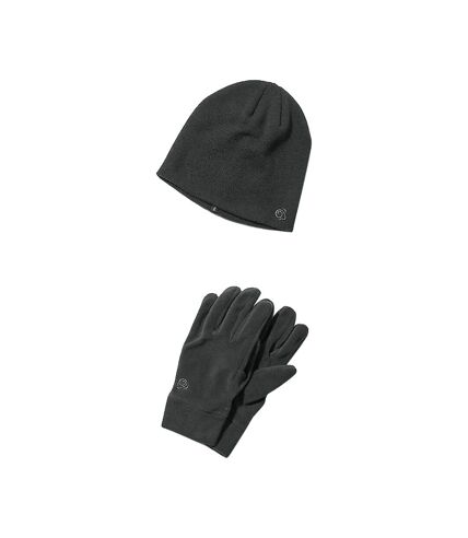 Craghoppers - Ensemble bonnet et gants - Adulte (Poivre noir) - UTCG1786