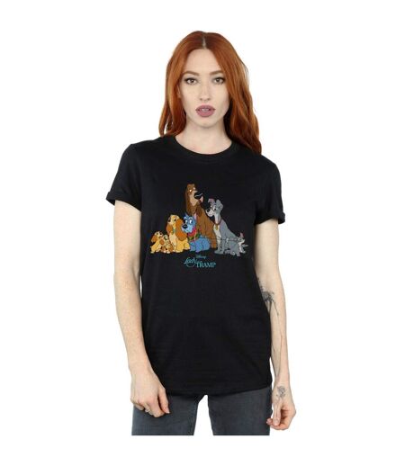 Disney - T-shirt LADY AND THE TRAMP CLASSIC GROUP - Femme (Noir) - UTBI17866