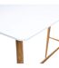 Table haute design scandinave Roka - L. 120 x H. 105 cm - Blanc-3