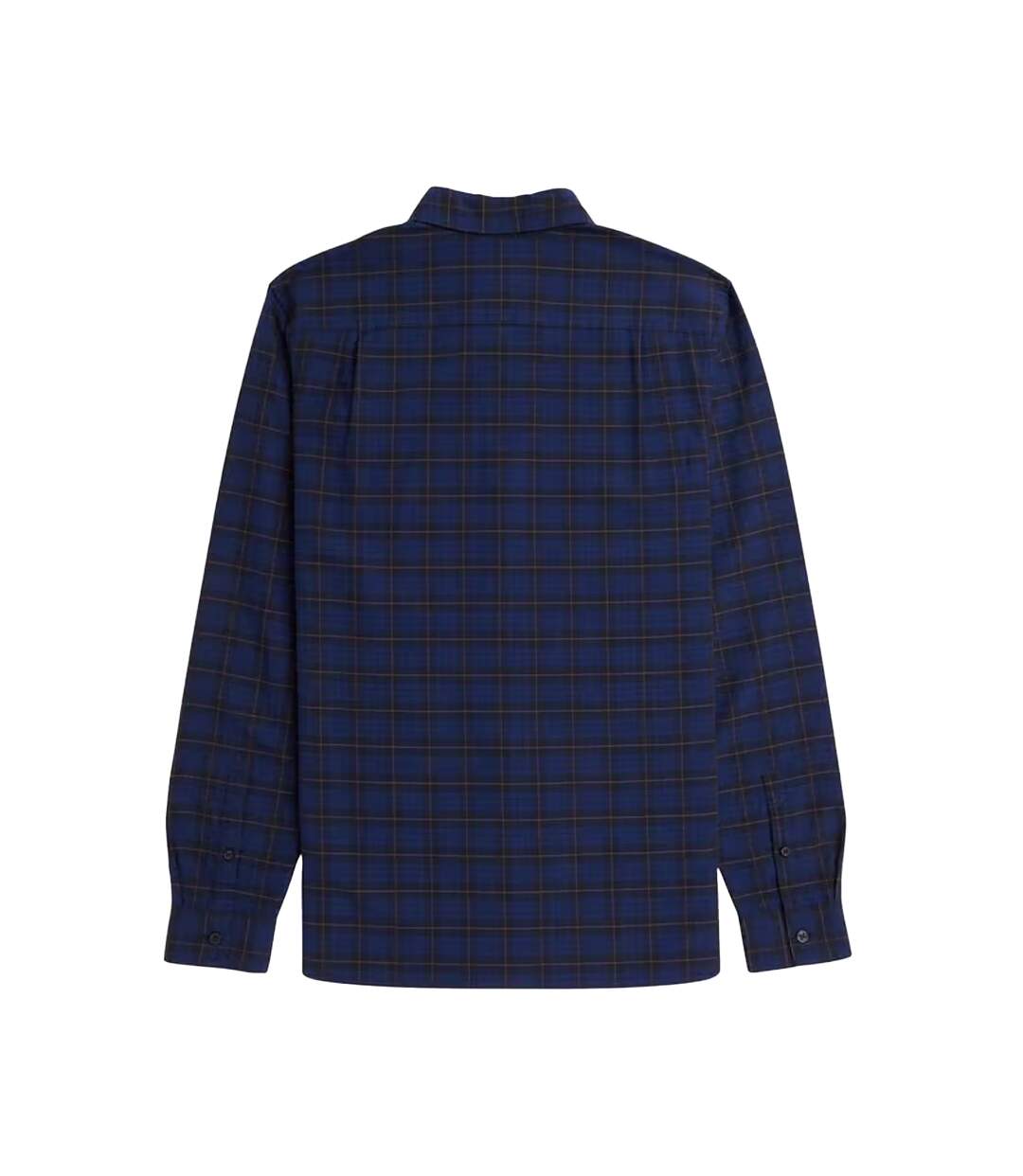 Chemise Manches Longues Motif/style Tartan Homme Bleu Marine Fred Perry-3