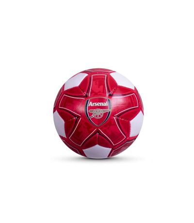 Arsenal FC - Ballon de foot (Rouge / Blanc) (Taille 4) - UTRD2865
