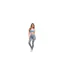 Womens/ladies Ribbed Sports Bra Grey SikSilk-1
