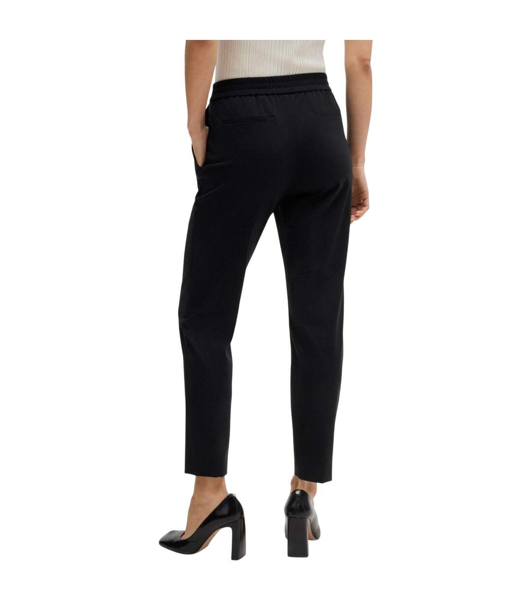 Pantalon Tobaluka10 Femme Noir Boss-3