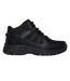 Mens Hillcrest Logo Leather Walking Boots Black Skechers-1