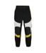 Mens Srack Straight Trousers Black Yellow Boss-2