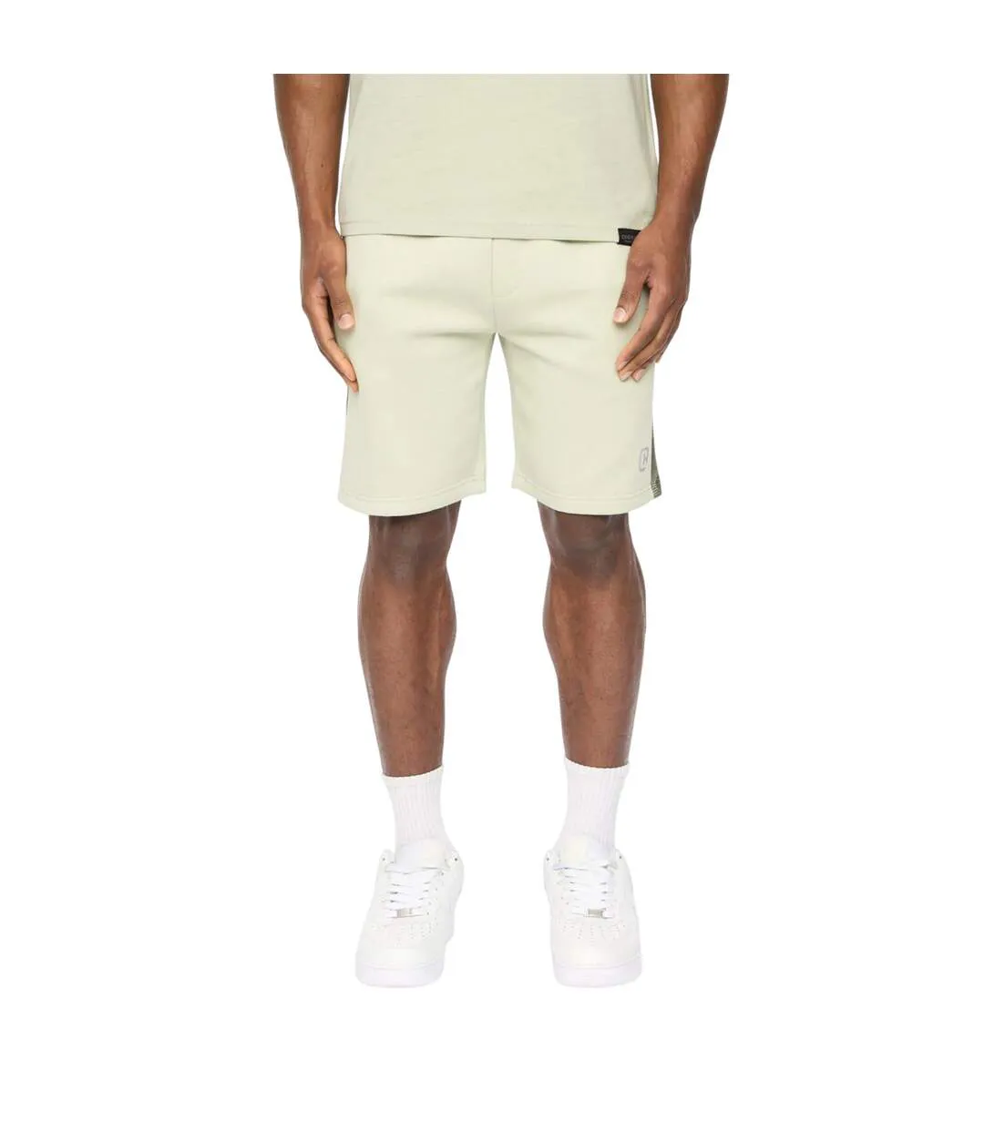 Mens Branton Shorts Light Olive Crosshatch-2