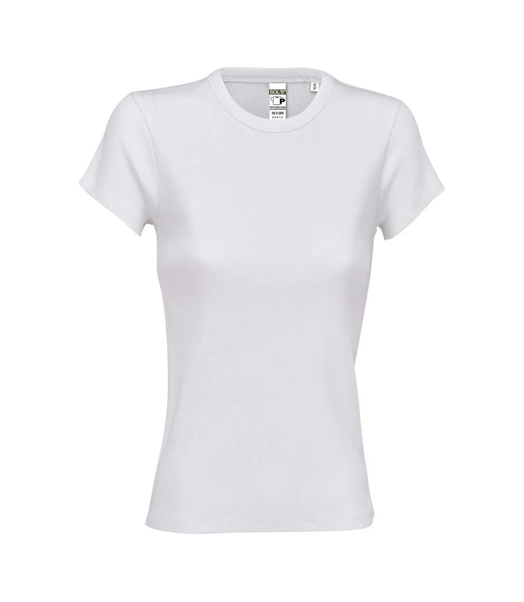 Womens/ladies Sara T-shirt White SOLS-1