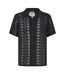 Chemise Manches Courtes Motif/style Imprimé Serpent Rackes Homme Noir Threadbare-1