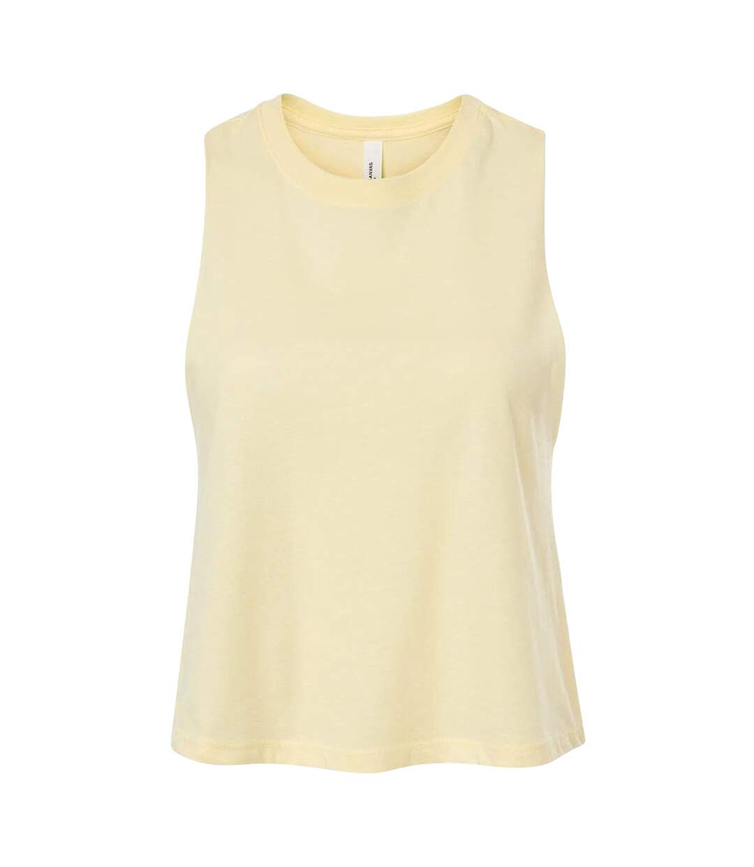 Débardeur Femme Jaune Pâle Chiné Bella + Canvas-1