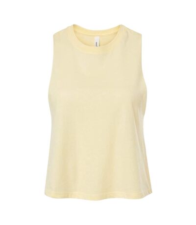 Débardeur Femme Jaune Pâle Chiné Bella + Canvas