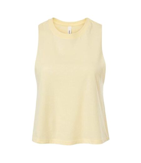 Débardeur Femme Jaune Pâle Chiné Bella + Canvas