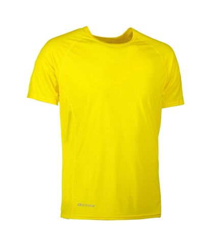 ID Mens Active Sport Short Sleeve Geyser T-Shirt (Yellow) - UTID219