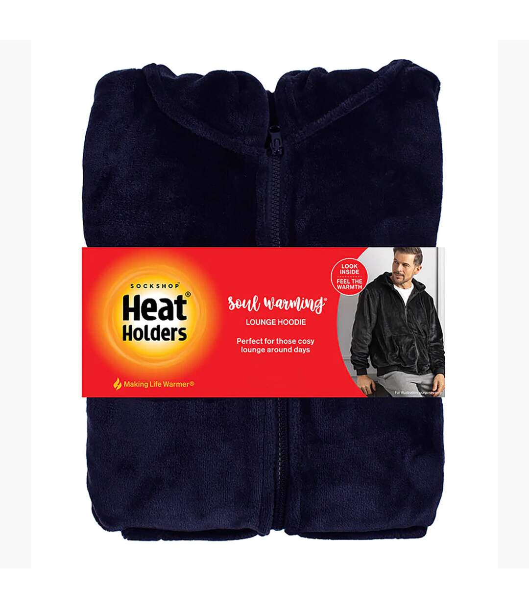 Mens Fleece Lined Thermal Snugover Jumper-2