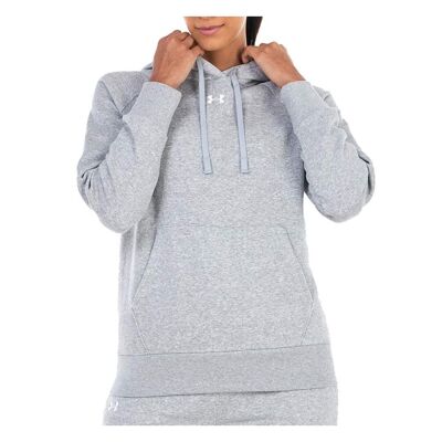 Sweat à Capuche Gris Femme Under Armour Rival Fleece 1379500 - L