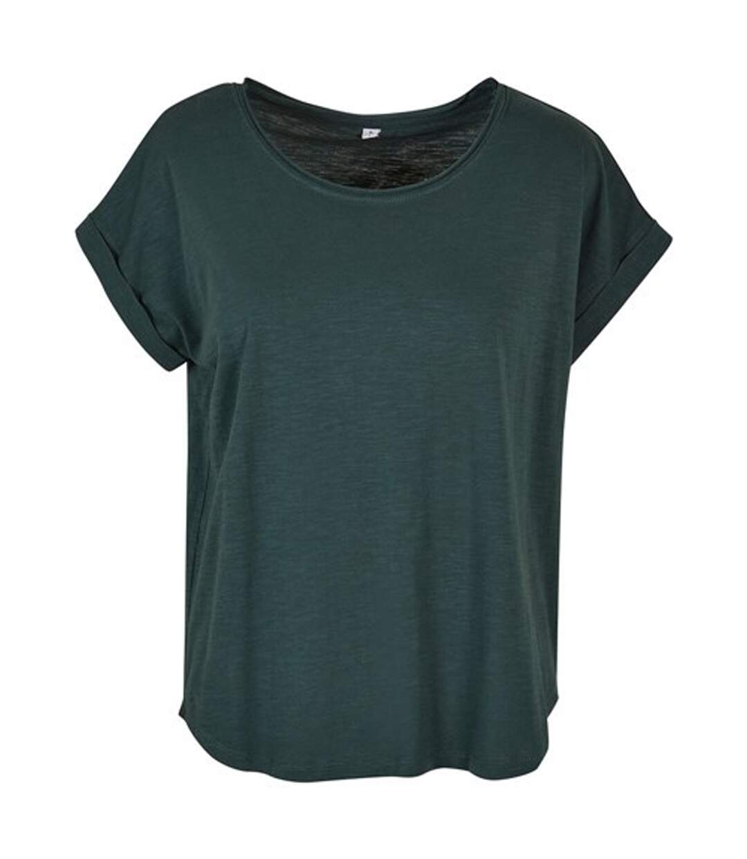 T-shirt long femme vert bouteille Build Your Brand