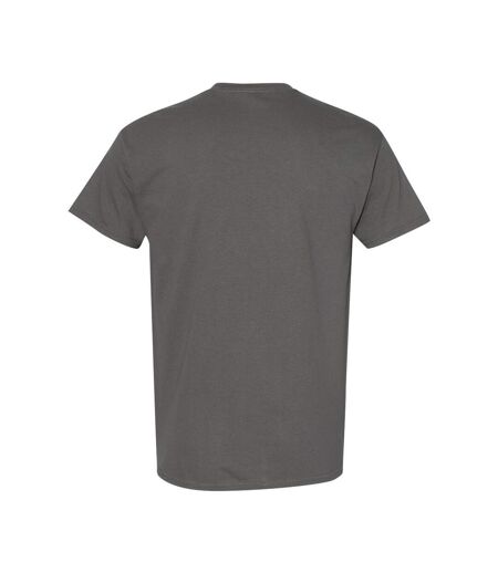 Gildan Mens Heavy Cotton Short Sleeve T-Shirt (Pack of 5) (Charcoal) - UTBC4807
