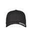 Casquette Ajustable Motif/style 6 Panneaux Noir Flexfit-4