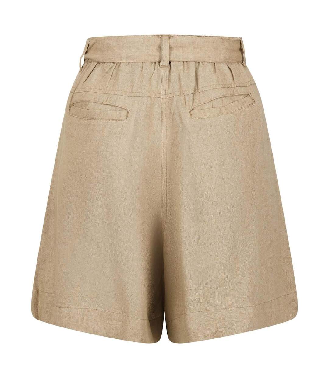Womens/ladies Sabela Tie Belt Shorts Beige Regatta-4