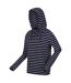 Womens/ladies Monsal Striped Hoodie Navy White Regatta-1