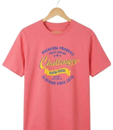 CHALLENGER TEE3004C - Tee-shirt imprimé manches courtes en coton jersey pour un confort estival absolu