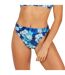 Womens/ladies Floral High Waist Bikini Bottoms Blue White Brave Soul-4