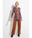T-shirt long ample col V manches longues-3