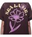 Womens/ladies Eir Graphic Print T-shirt Brown Napapijri-4