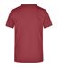 T-shirt Adulte Bordeaux James And Nicholson-2