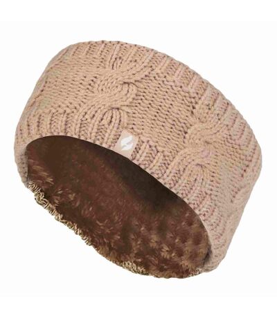 Heat Holders - Femme Tricot Large Polaire Chaud Hiver Cache Oreilles Bandeau