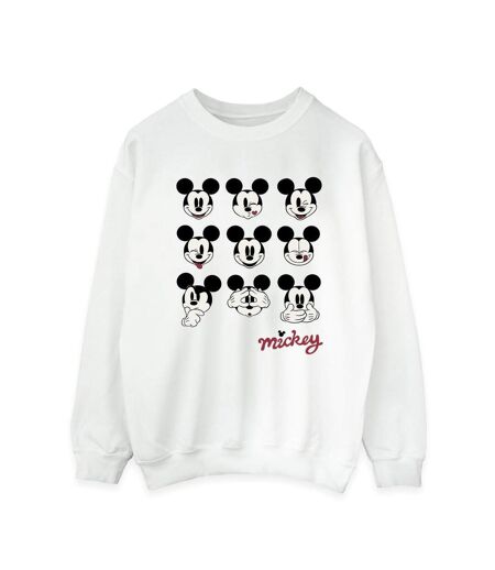 Disney Pantalon de survêtement Mickey Mouse Many Faces - Femmes/Ladies (Blanc) - UTBI28563