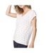 T-shirt blanc femme tbs eddensan - l-1