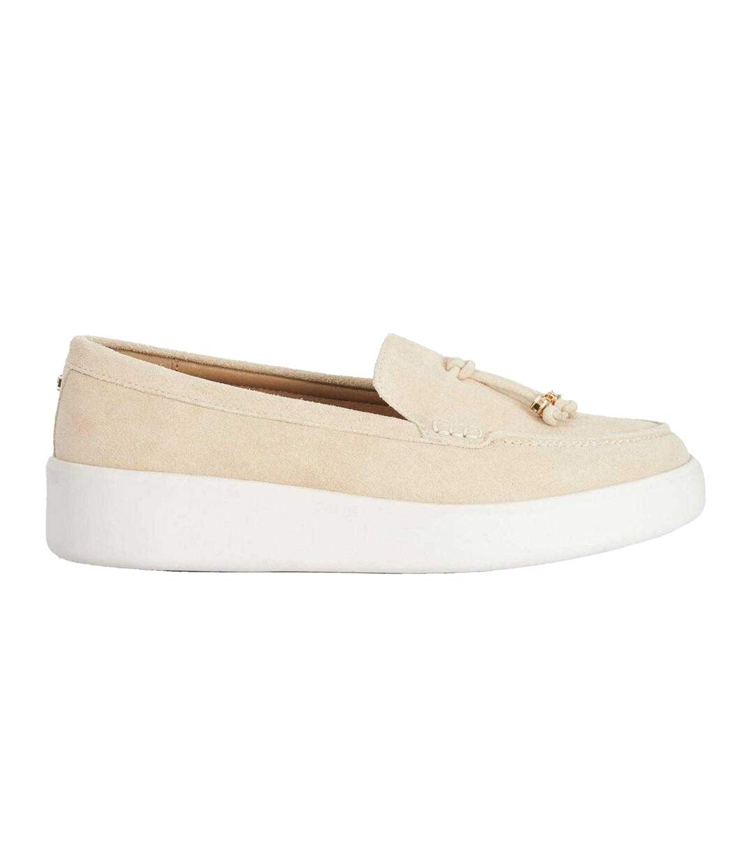 Mocassins Motif/style À Franges Gasket Femme Taupe Dune London-1