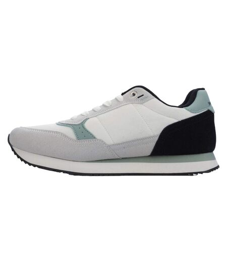 Mens Monza Logo Low Cut Trainers White Sergio Tacchini