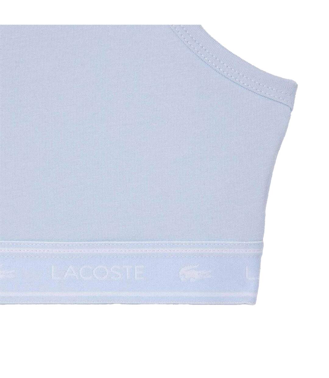 Womens/ladies Logo Bralette Blue Lacoste-4